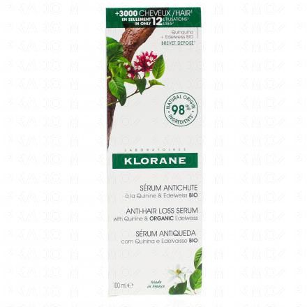 KLORANE Quinine & Edelweiss bio - Sérum antichute 100ml