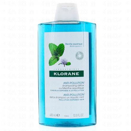 KLORANE Menthe aquatique bio - Shampooing détox anti-pollution (flacon 400ml)