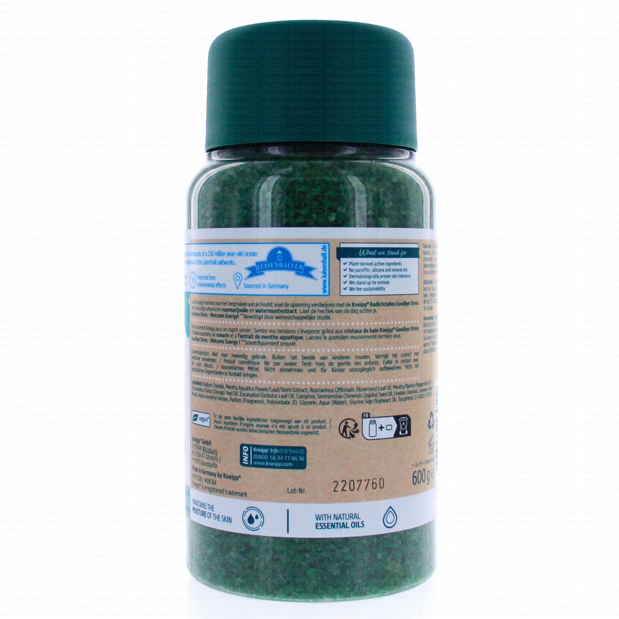 Kneipp Refreshing Eucalyptus Cristaux De Sel Pour Le Bain Pot 600g