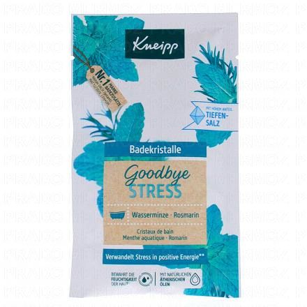 KNEIPP Goodbye stress - Cristaux de sel pour le bain menthe aquatique romarin (60gr)