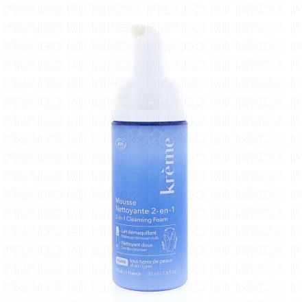 KREME Mousse Nettoyante 2 en 1 (50ml)