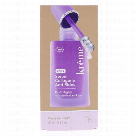 KREME S&eacute;rum Yeux Collag&egrave;ne Anti-Rides 15ml (avec cryoroll)