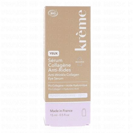 KREME Sérum Yeux Collagène Anti-Rides 15ml (recharge)
