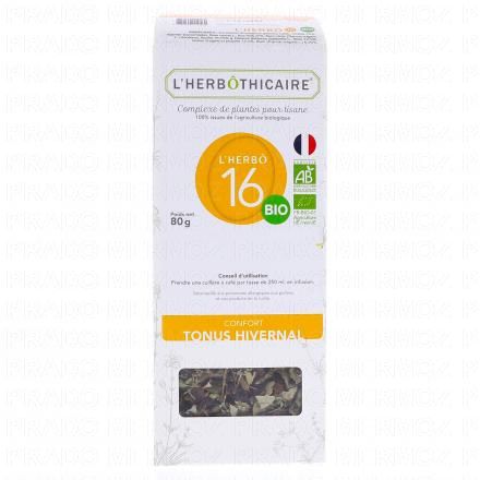 L'HERBOTHICAIRE Complexe de plantes pour tisane N°16 Tonus Hivernal 80g