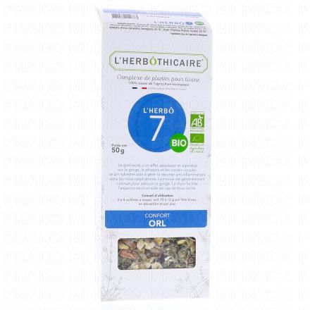 L'HERBOTHICAIRE Complexe de plantes pour tisane N°7 ORL 50g