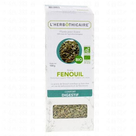 L'HERBÔTHICAIRE Graine de Fenouil Bio Plante pour tisane 100g