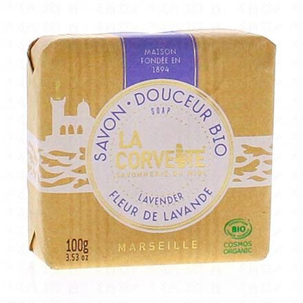 LA CORVETTE Savon douceur fleur de lavande bio 100g