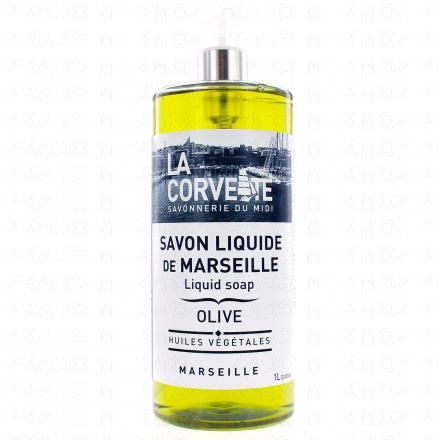 LA CORVETTE Savon liquide de Marseille Olive (1l)