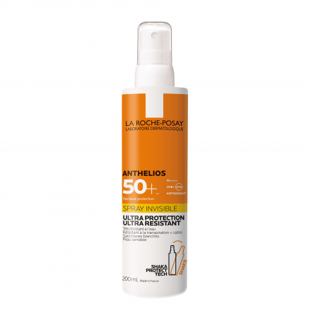 LA ROCHE POSAY Anthelios Spray invisible SPF50+ avec parfum flacon 200 ml