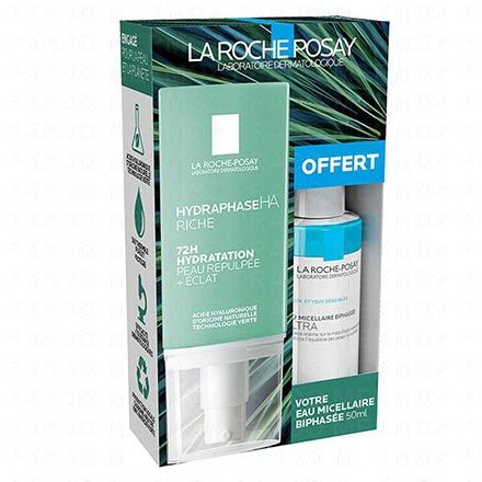 LAROCHE POSAY Coffret Crème hydraphase riche 50ml + Eau micellaire 50ml