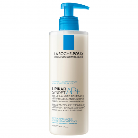 LA ROCHE-POSAY Lipikar Syndet AP+ Crème lavante relipidante flacon pompe 400ml