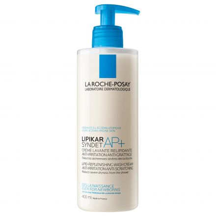 LA ROCHE-POSAY Lipikar Syndet AP+ Crème lavante relipidante (flacon pompe 400ml)