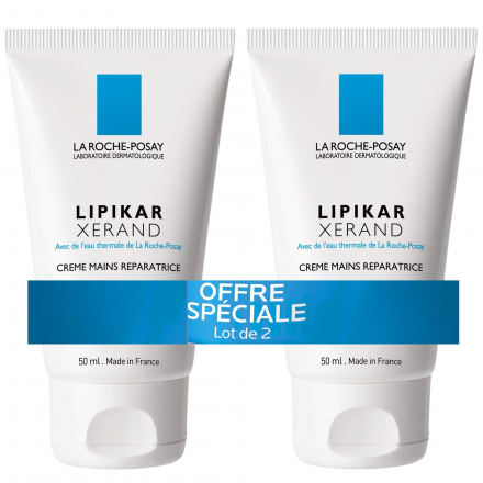 LA ROCHE-POSAY Lipikar Xerand crème mains réparatrice (2 x tubes 50ml)