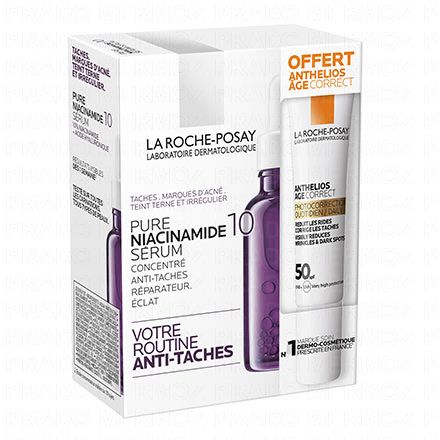 LA ROCHE POSAY Pure Niacinamide 10 - Sérum anti-taches (gift anthelios age correct 15ml)