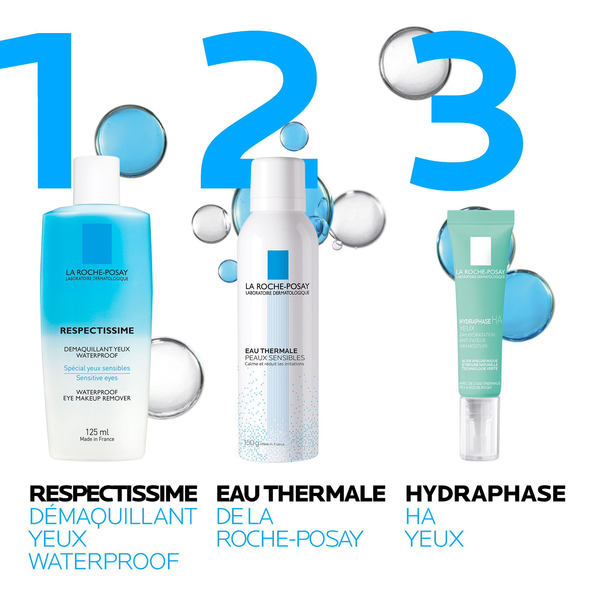 RESPECTISSIME DÉMAQUILLANT YEUX WATERPROOF : DÉMAQUILLANT YEUX WATERPROOF  par La Roche-Posay