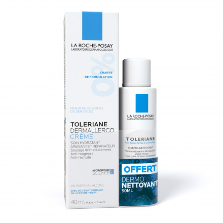 LA ROCHE POSAY Toleriane Crème Dermallergo (crème 40 ml + dermo-nettoyant 50 ml offert)