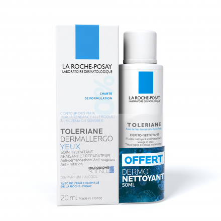 LAROCHEPOSAY LA ROCHE POSAY Toleriane Dermallergo Yeux 20ml + Dermo-nettoyant