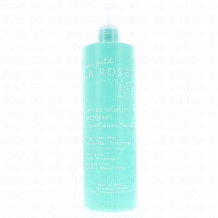 LA ROS&Eacute;E B&eacute;b&eacute; Lait de toilette nettoyant &agrave; l'huile d'amande douce BIO flacon pompe 400ml