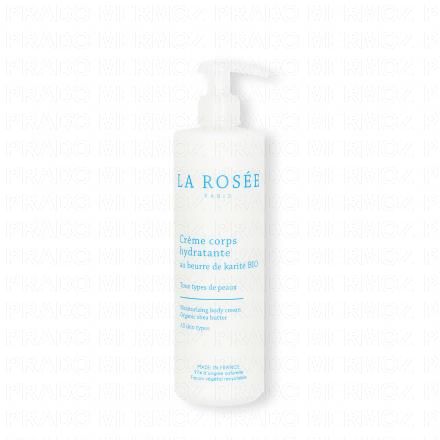 LA ROSÉE Crème corps hydratante au beurre de karité BIO (flacon pompe 400ml)