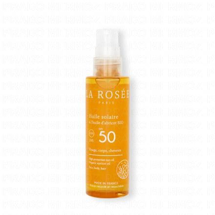 LA ROSÉE Huile solaire SPF 50 à l'huile d'abricot BIO spray 150ml