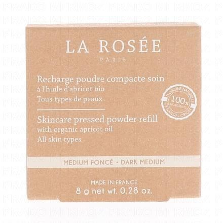 LA ROSEE Recharge Poudre Compacte Soin 8g (médium foncé)