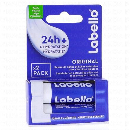 LABELLO Stick lèvres Classic Care aux huiles naturelles (lot de 2)