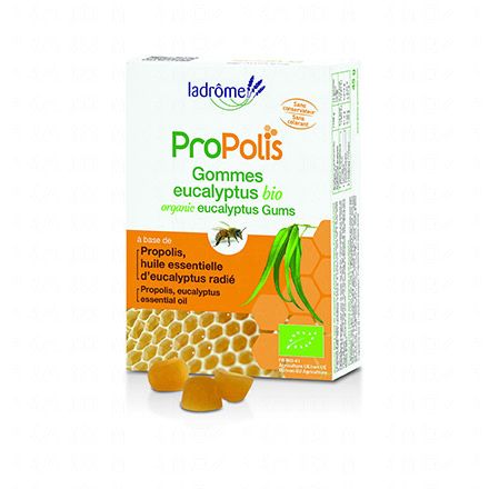 LADRÔME Propolis gommes eucalyptus bio 45g