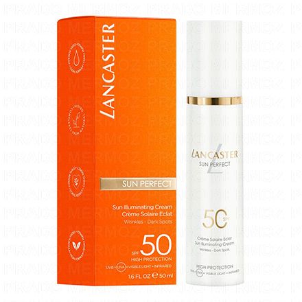 LANCASTER Sun Perfect Cr&egrave;me solaire &eacute;clat SPF50 flacon 50ml