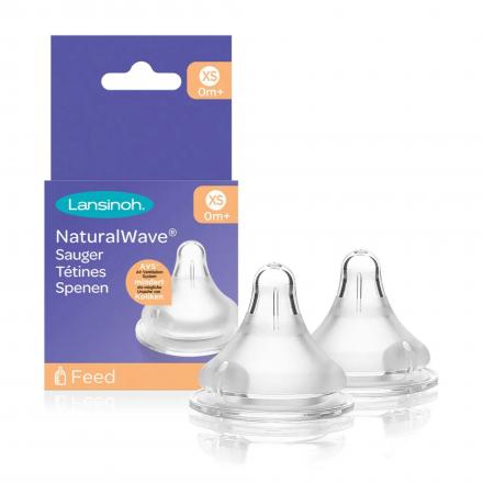 LANSINOH NaturalWave T&eacute;tine XS D&eacute;bit Lent x2