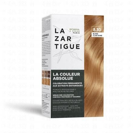 LAZARTIGUE Couleur absolue - Coloration permanente 8.30 blond clair doré 60ml