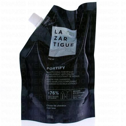 LAZARTIGUE Fortify - Shampooing fortifiant complément anti-chute (eco-recharge 500ml)