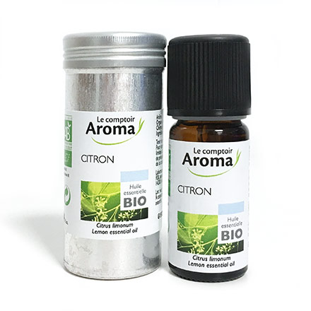 LE COMPTOIR AROMA Huile essentielle bio citron citrus limonum flacon 10ml