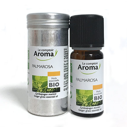 LE COMPTOIR AROMA Palmarosa Huile essentielle bio flacon 10ml