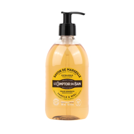 LE COMPTOIR DU BAIN Savon liquide de Marseille vanille miel (flacon 500ml)