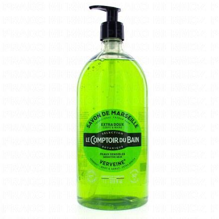 LE COMPTOIR DU BAIN Savon liquide de marseille verveine flacon pompe 500ml