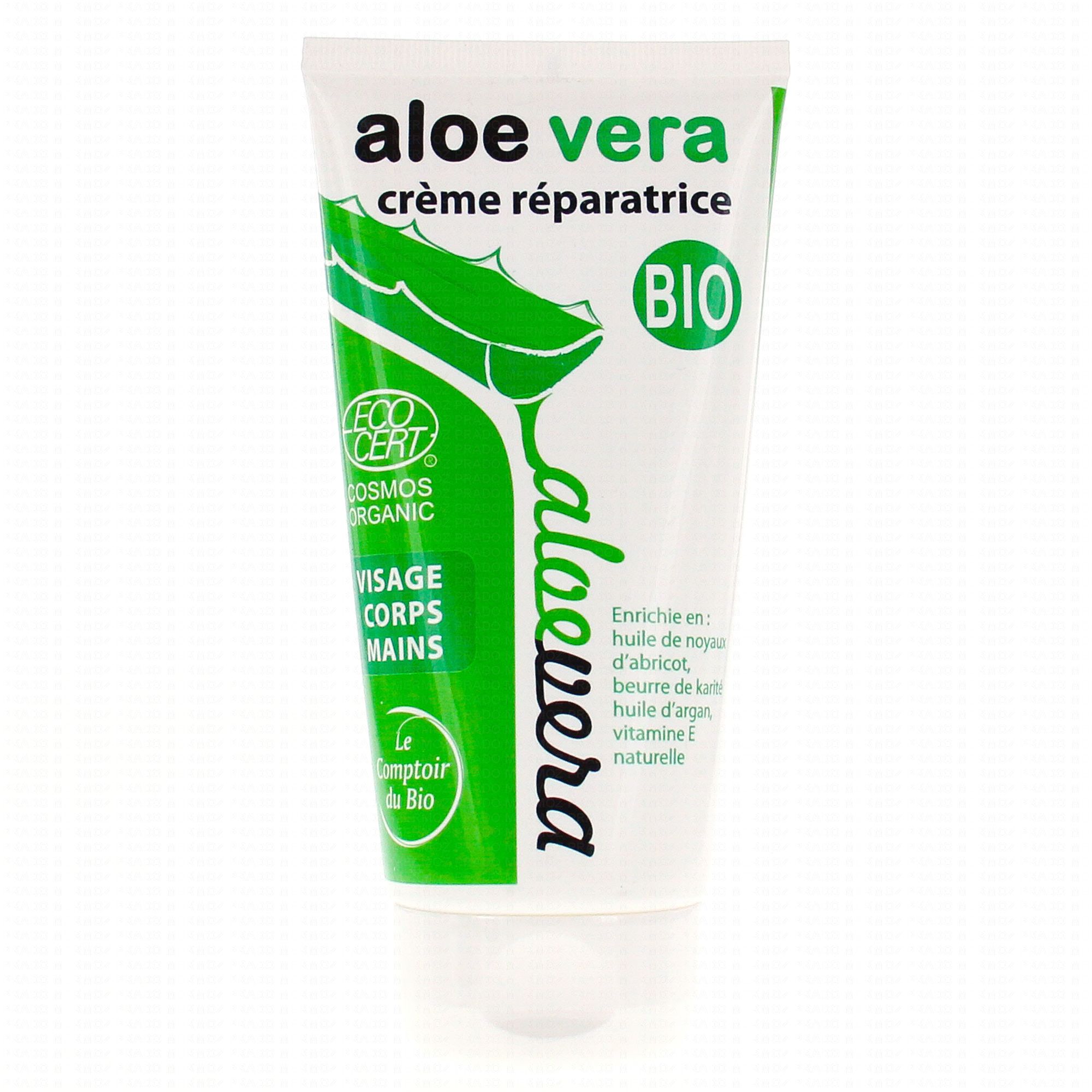 LE COMPTOIR DU BIO crème réparatrice aloe vera bio tube 150ml - en ligne - Prado Mermoz