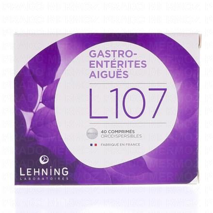 LEHNING L107 Gastro-entérites aiguës x40 comprimés orodispersibles