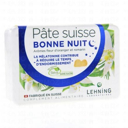 LEHNING Pâte Suisse Nuit Sans sucre 40 pastilles