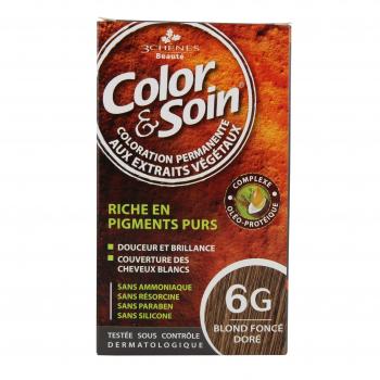 LES 3 CHÊNES Color & soin n°6G blond foncé doré