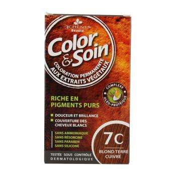 LES 3 CHÊNES Color & soin n°7C blond terre cuivré