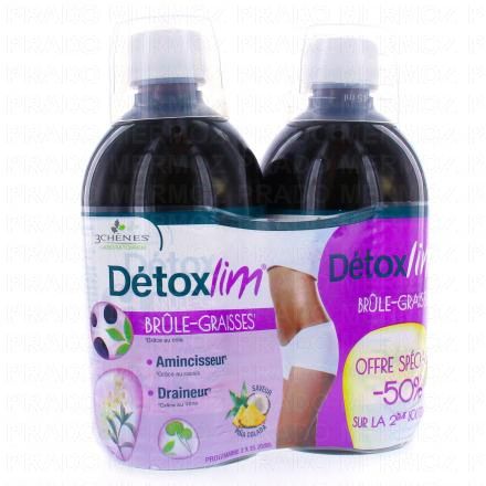 LES 3 CHÊNES DetoxLim - Brule graisses Saveur Pina Colada -50% sur la 2è bouteille