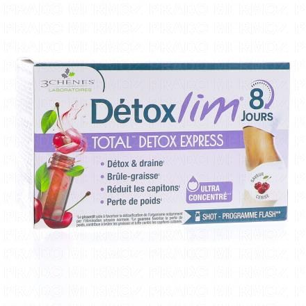 LES 3 CHENES Détoxlim - Total détox express x8shots