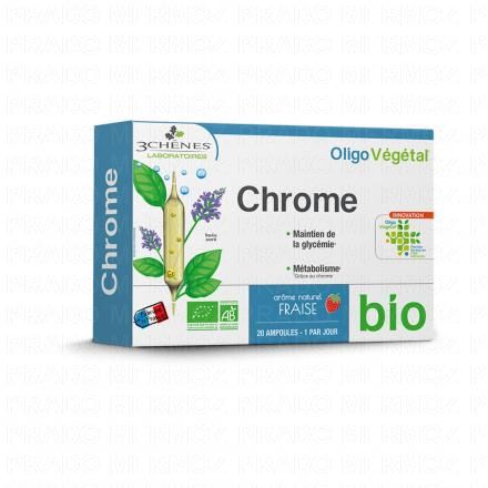 LES 3 CHENES OligoVégétal Chrome bio x20 ampoules