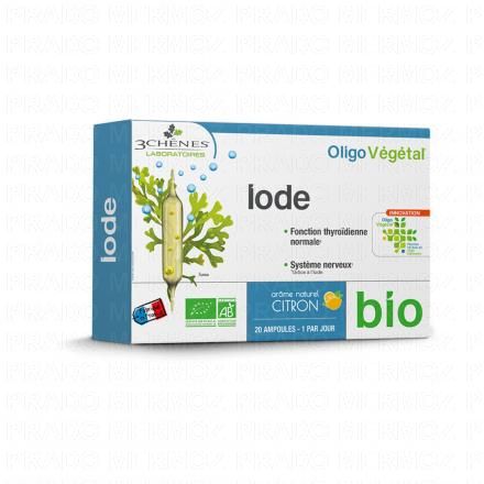 LES 3 CHENES OligoVégétal Iode bio x20 ampoules