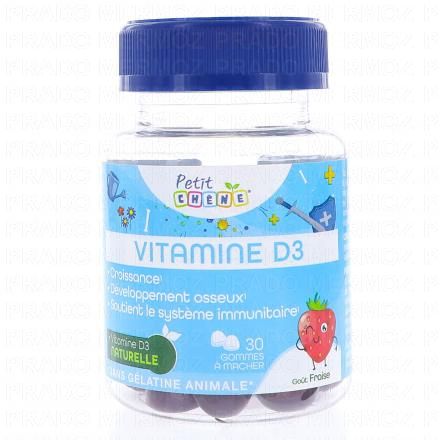 LES 3 CHENES Petit Chêne Vitamine D3 30 gommes 5