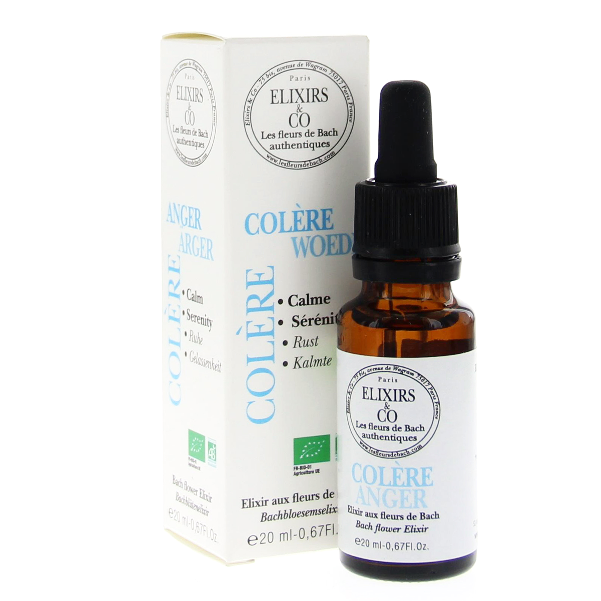 ELIXIRS & CO Les fleurs de bach Colère flacon 20ml Parapharmacie Prado Mermoz