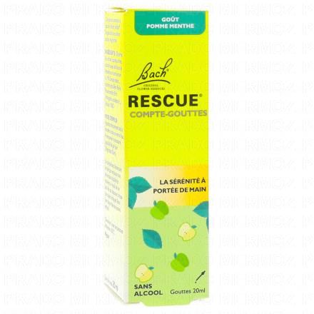 LES FLEURS DE BACH Rescue - Compte-gouttes Pomme-Menthe 20ml