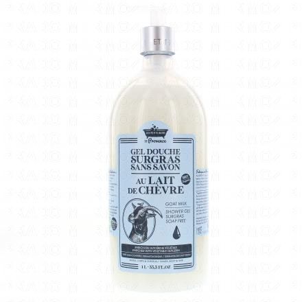 LES PETITS BAINS DE PROVENCE Gel douche surgras sans savon au lait de chèvre 1L