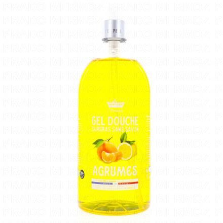 LES PETITS BAINS DE PROVENCE Gel douche surgras sans savon parfum agrumes 1L