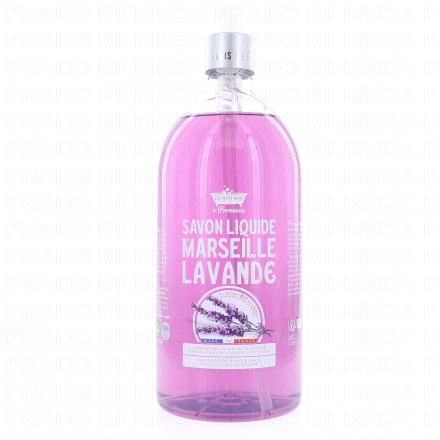 LES PETITS BAINS DE PROVENCE Savon liquide de Marseille parfum lavande 1L